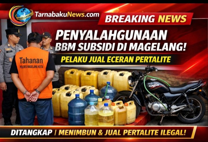 Polres Magelang Kota Ungkap Penyalahgunaan BBM Subsidi, Pelaku Jual Eceran Pertalite