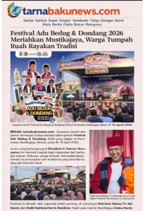 Festival Adu Bedug & Dondang 2026 Meriahkan Mustikajaya, Warga Tumpah Ruah Rayakan Tradisi