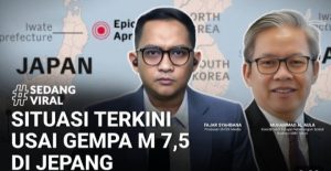 Gempa M 7,4 Guncang Pesisir Timur Honshu Jepang, Picu Tsunami Lokal – BMKG Tidak Berpotensi Tsunami di Indonesia