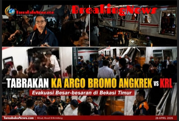 Terupdate: Kecelakaan KA Argo Bromo anggrek Dengan KRL di Stasiun Bekasi Timur